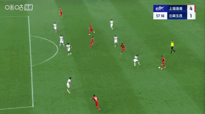 海港4-2云南，刘若钒2射1传+造点，莱昂纳多传射，唐淼凌空斩